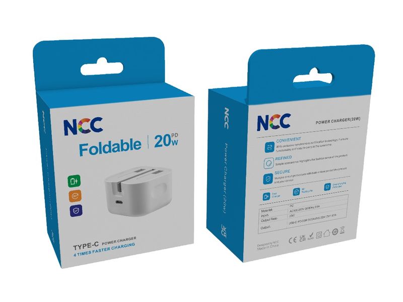 NCC Foldable 20W Type-C Plug