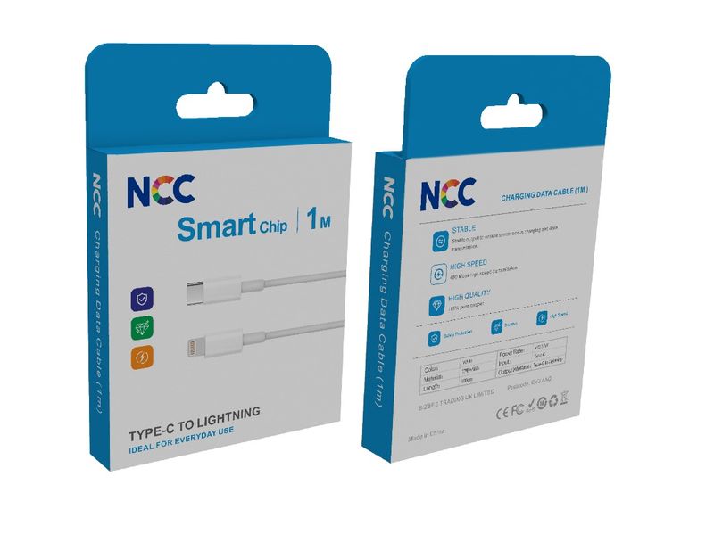NCC Type-C To Lightning 1M Cable
