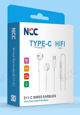 NCC Type - C Wired Eeadphone