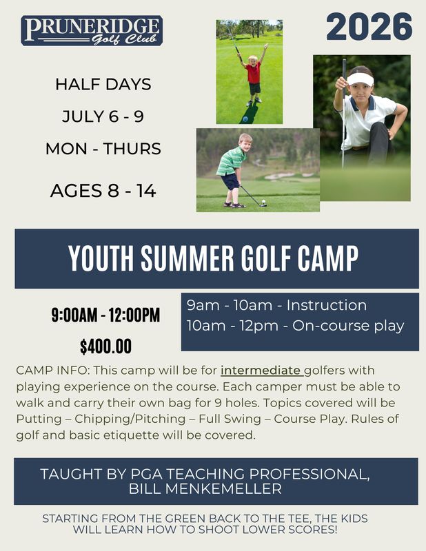 Half Day Summer Camp - July 6 - 9, 2026 with Bill Menkemeller