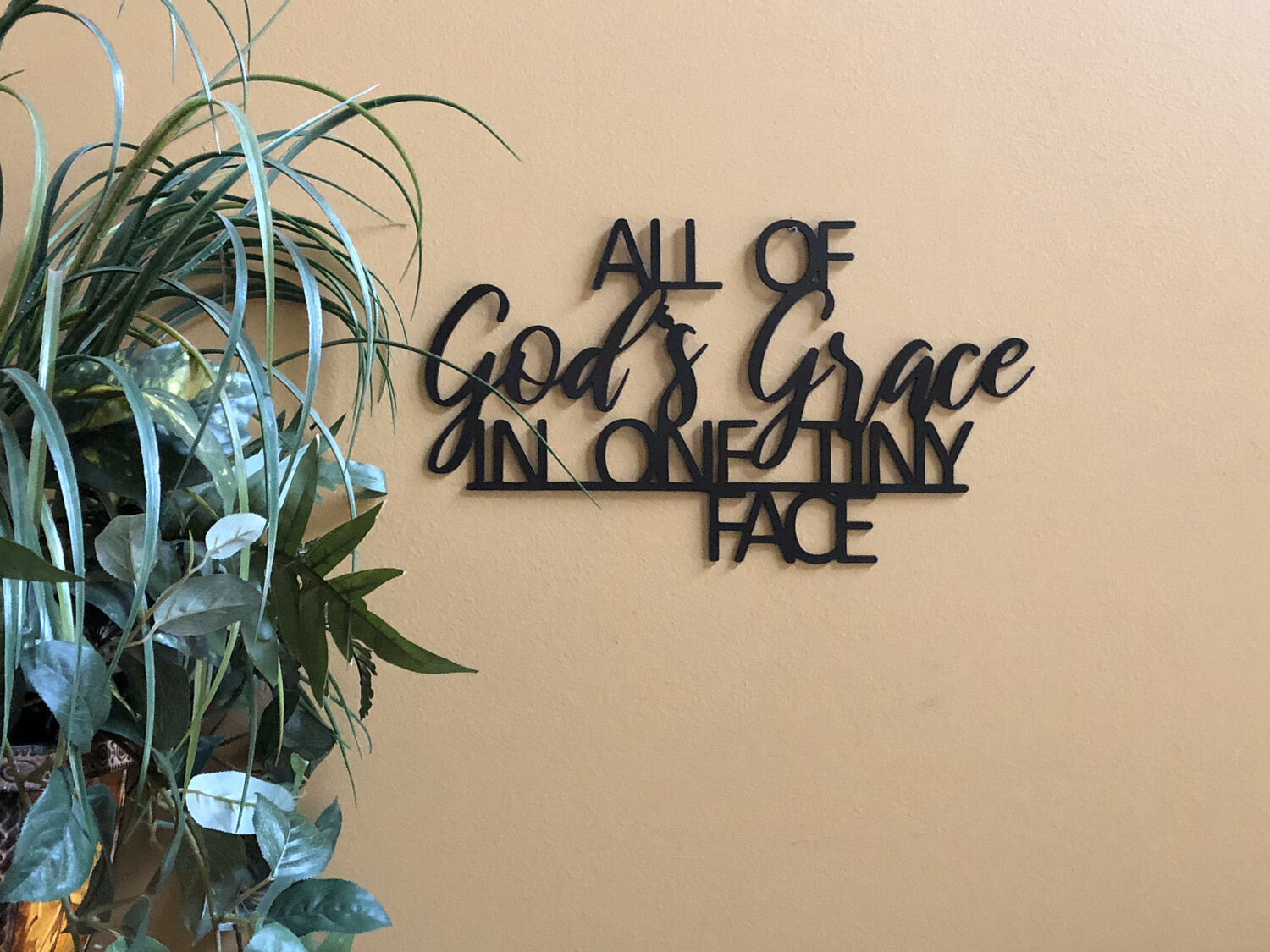 All of God's grace in one tiny face All of God's grace in one tiny face