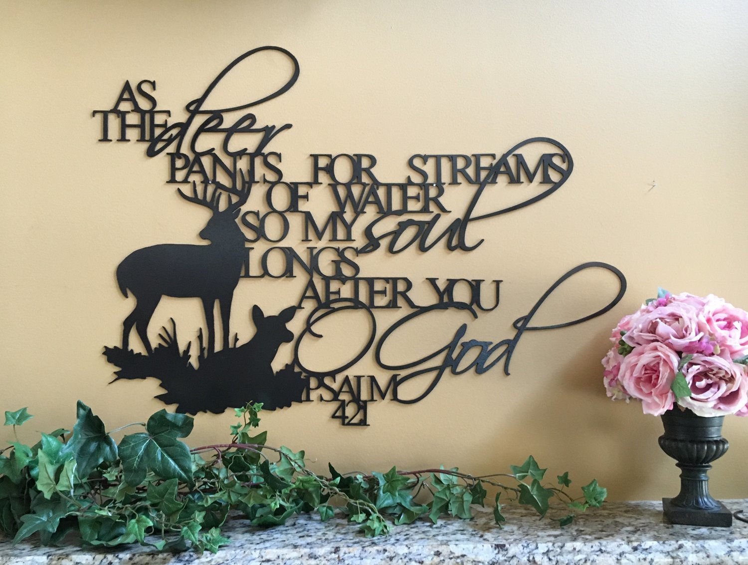 As the deer pants for streams of water.  Psalm 42:1