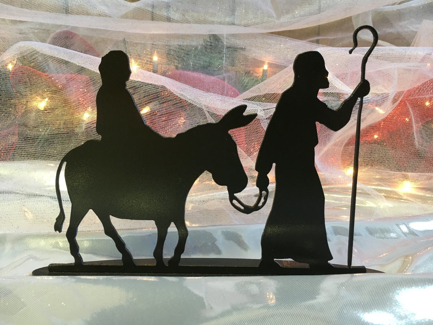 Nativity - Joseph &amp; Mary on donkey