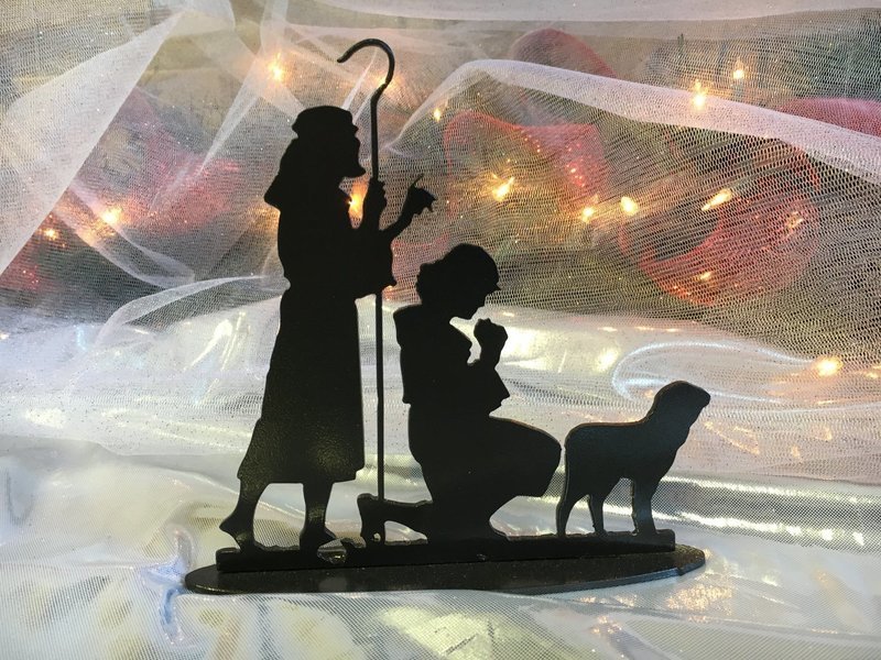 Nativity - Shepherds kneeling