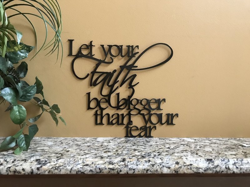 Let your Faith be bigger than your fear