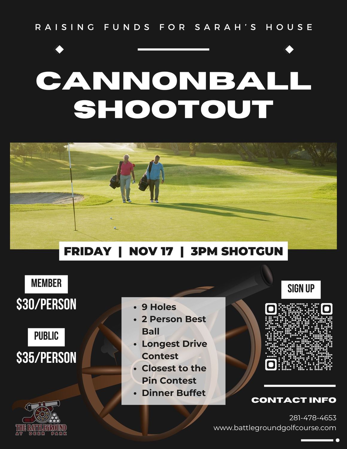 Cannon Ball Shootout Tournament - November