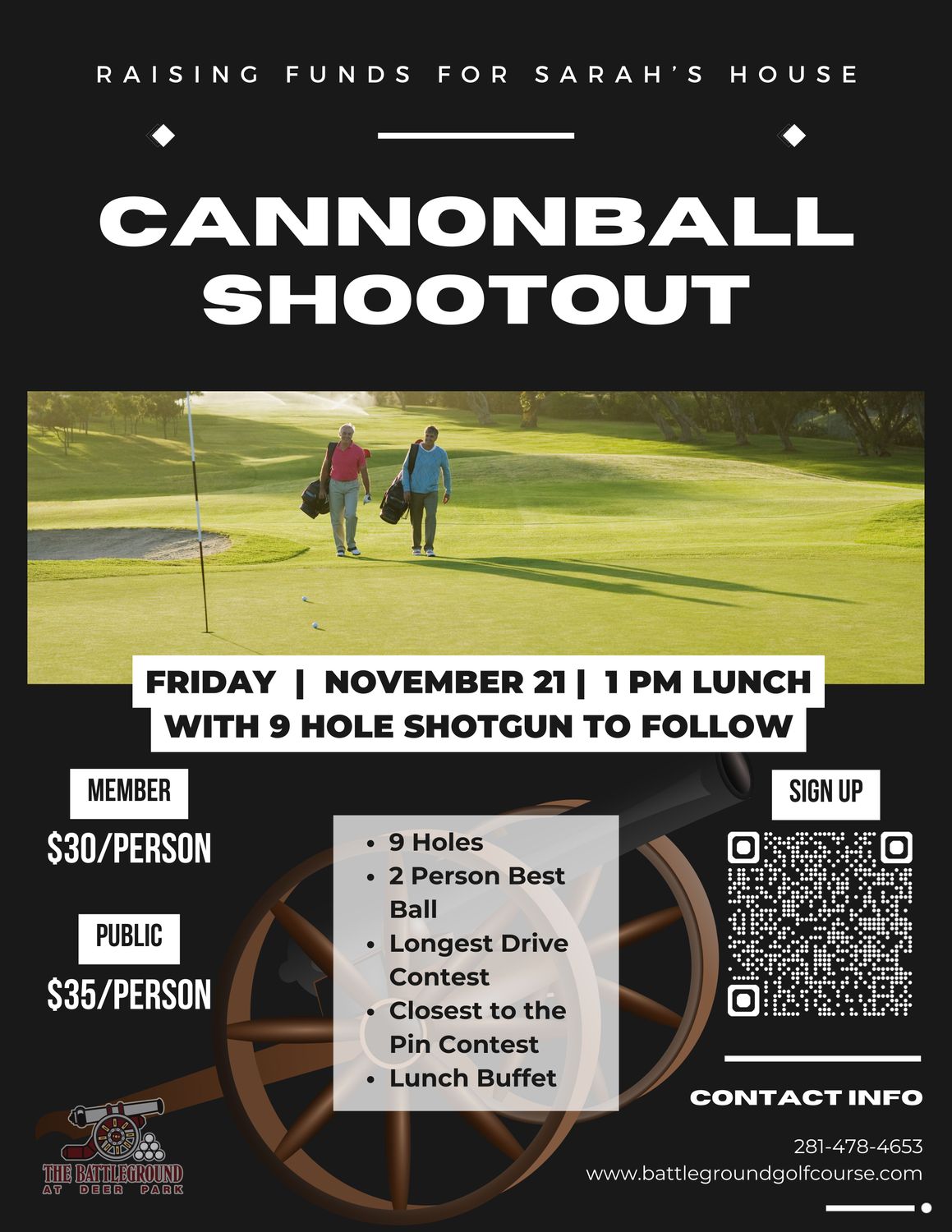 Cannon Ball Shootout Tournament - November