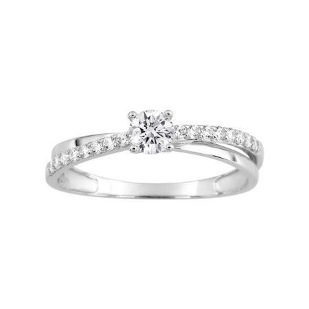 Anillo oro blanco 9kl