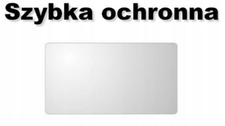 Szybka do maski do piaskowania 135x180mm grubość 3-4mm