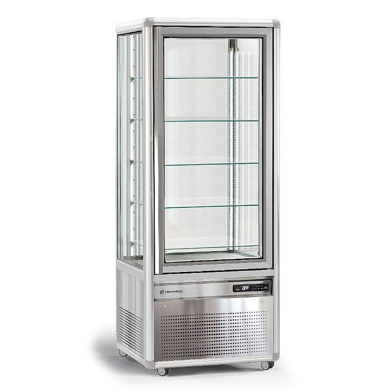Vitrine verticale 4 Faces vitrées 500 litres - Froid ventilé