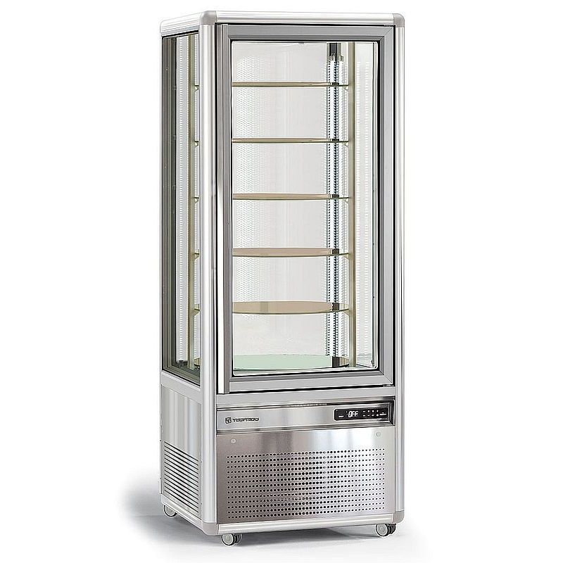 Vitrine verticale 4 faces vitrées 350 litres - Froid ventilé