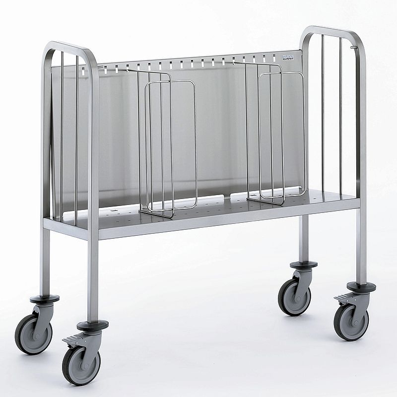 Tournus - Chariot porte assiettes - plate-forme rehaussée