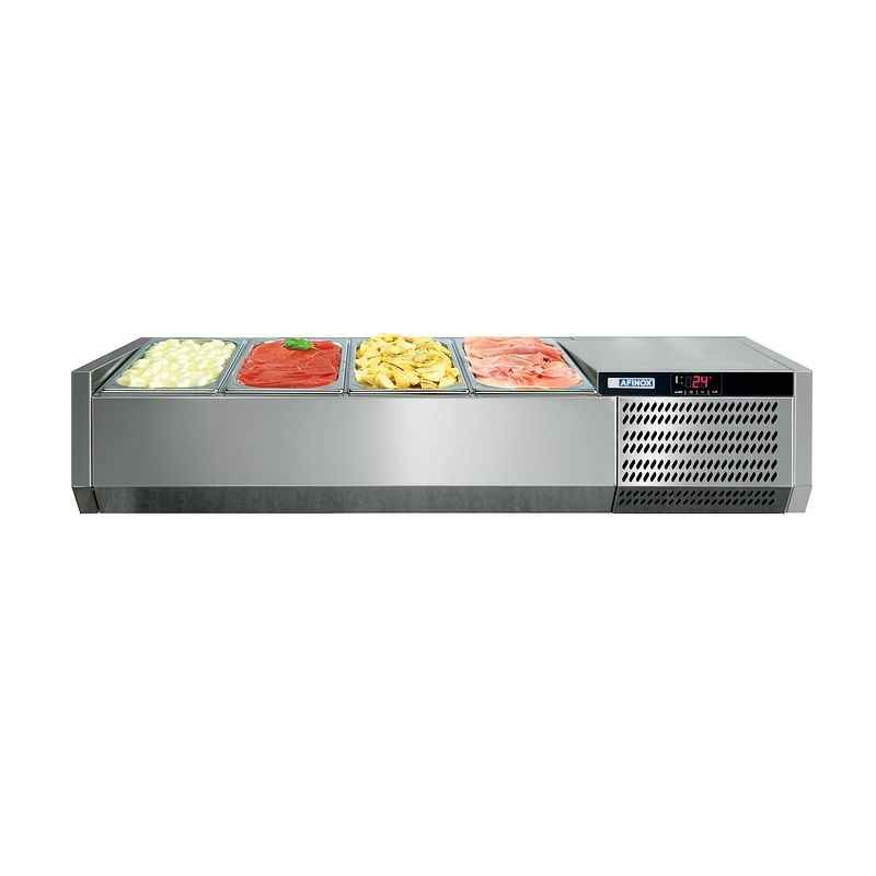 Console réfrigérée - Bacs GN 1/3 - Sans vitrage