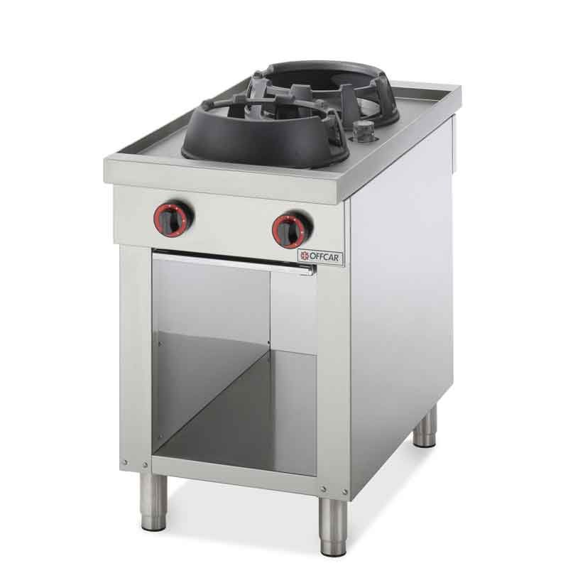 Offcar - Cuisinière Wok gaz - 2 feux - Profondeur 1100