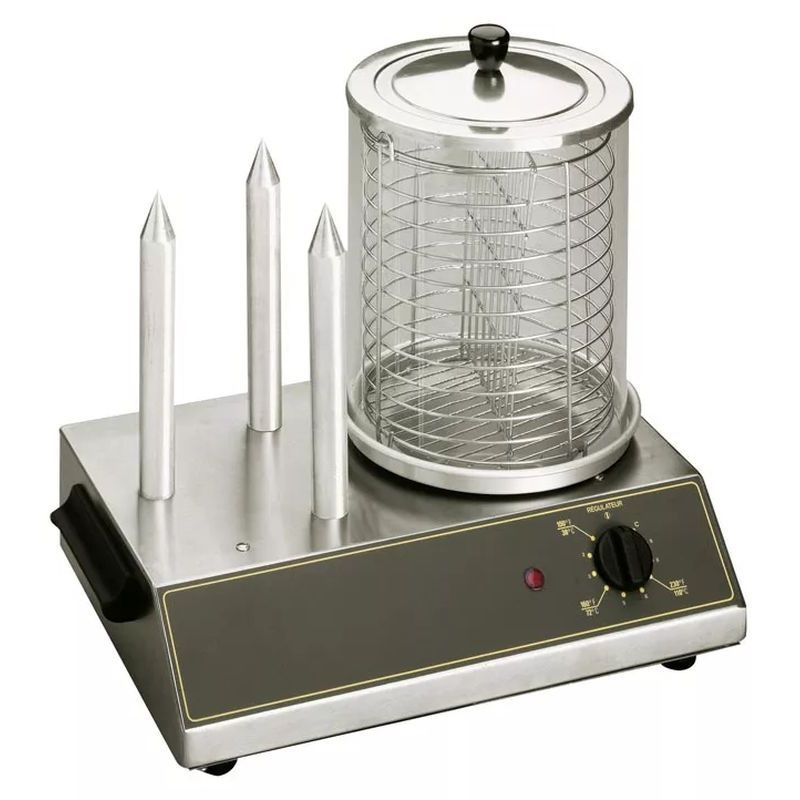 Roller Grill - Appareil à hot-dog 3 plots chauffants