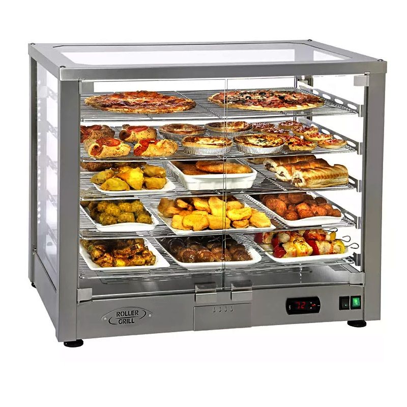 Roller Grill - Vitrine chaude ventilée à grilles