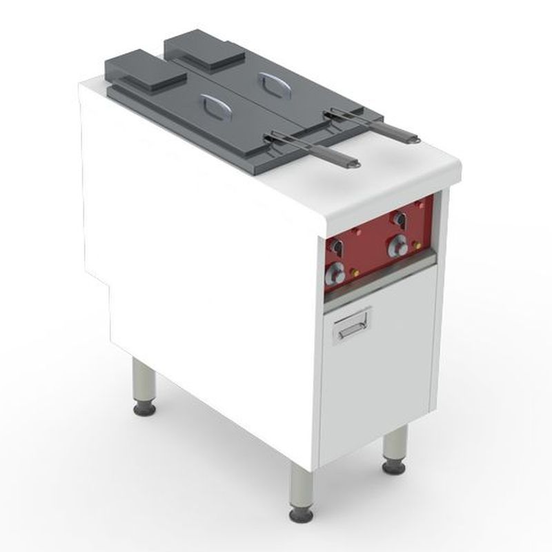 CHARVET - Friteuse élec à zône froide - 2 x 7 litres