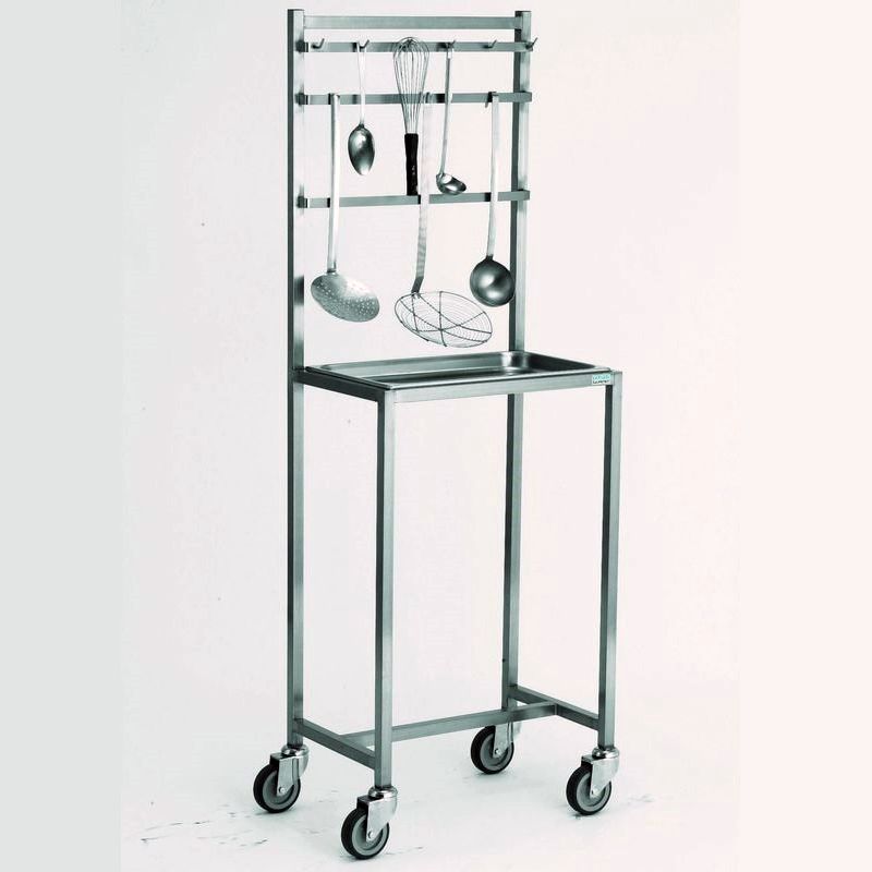 Tournus - chariot porte accessoires avec bac Tournus - chariot porte accessoires avec bac