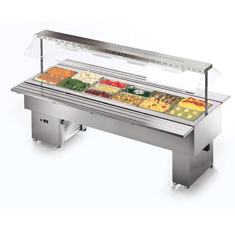 Desserte buffet bain-marie inox Isola