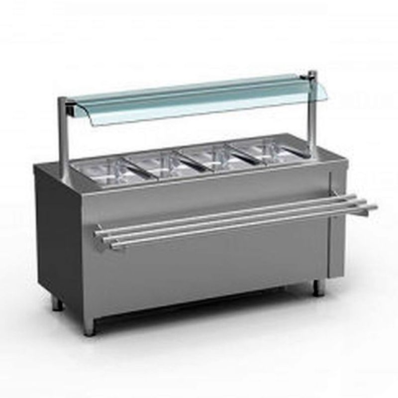 Self service - Meuble chaud bain-marie