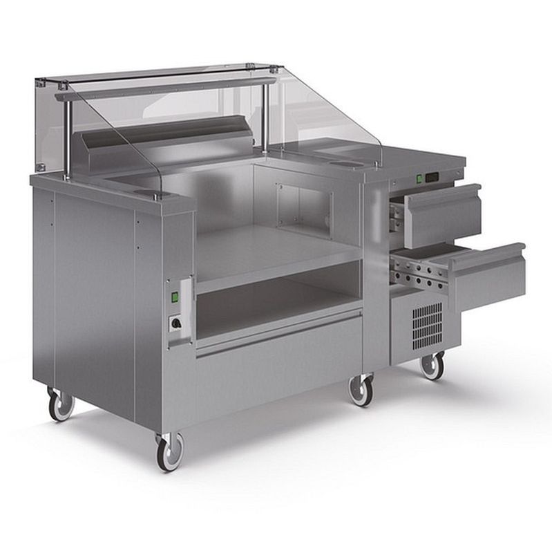 Station show cooking mobile - 2 postes