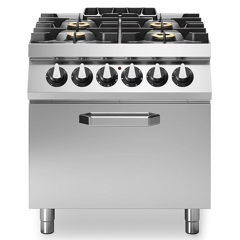 Modular - Roc 700 - Fourneau 4 feux gaz sur four