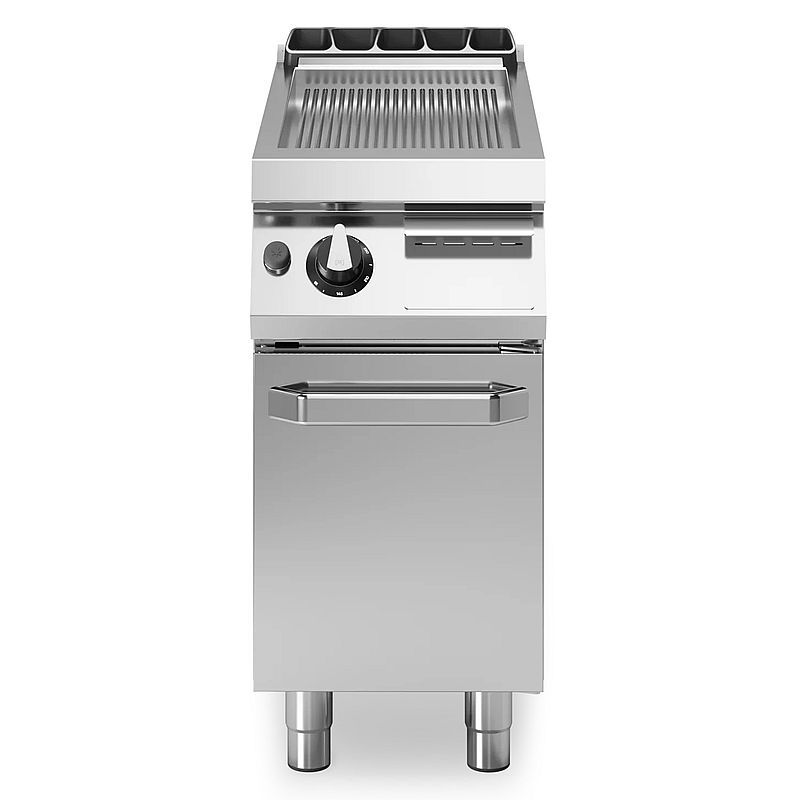 Modular - Roc 700 - plaque chrome striée 1 zône - gaz