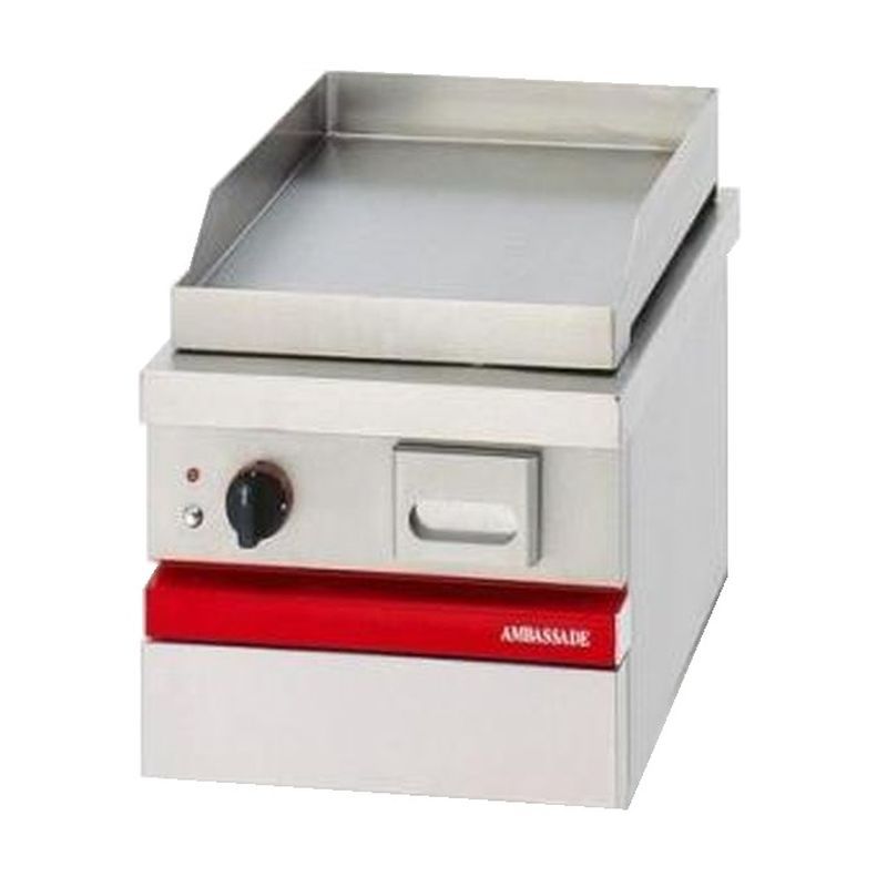 Dessus grill lisse acier élec 400