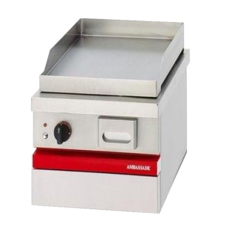 Dessus grill lisse acier gaz 400