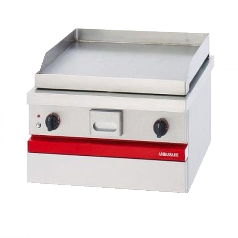 Dessus grill lisse acier élec 600