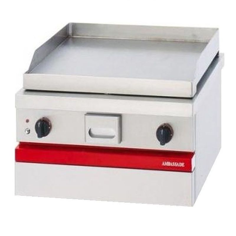 Dessus grill lisse acier gaz 600
