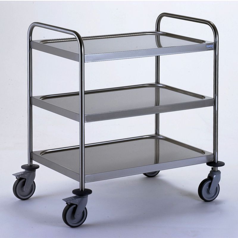Chariot de service inox 1000 x 600 mm