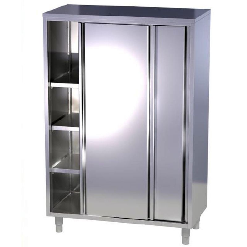 Armoire haute portes coulissantes toit plat