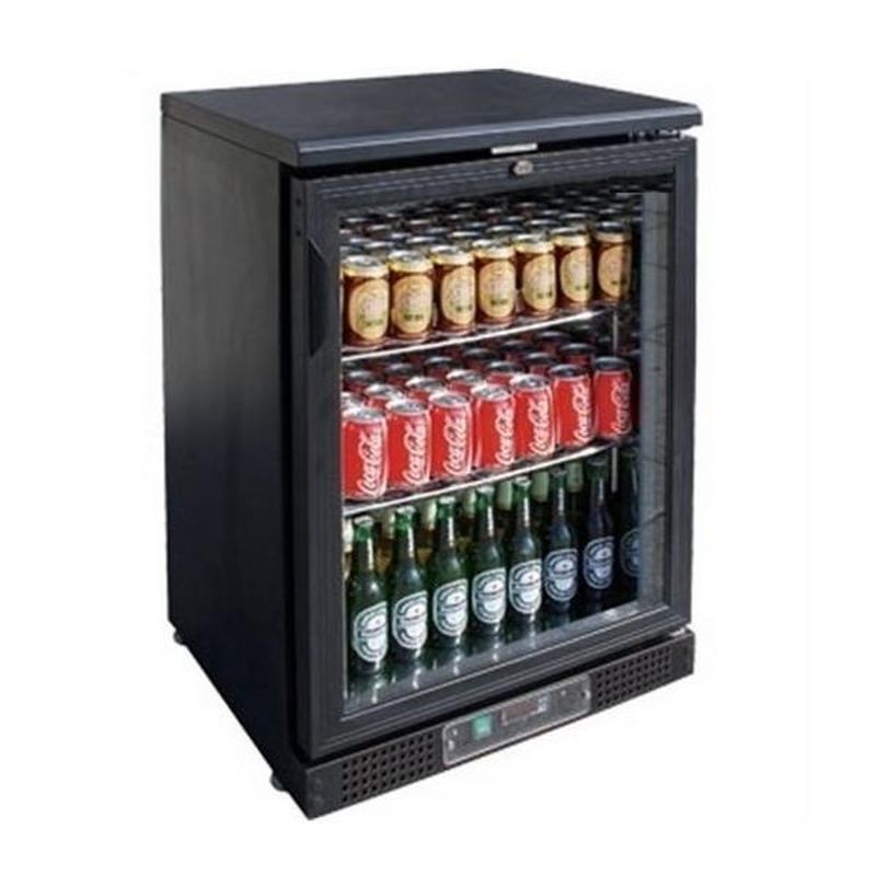 Meuble arrière bar réfrigéré 1 porte vitrée 140 litres