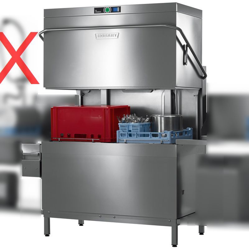 Lave vaisselle double casier Hobart - pré-nettoyage