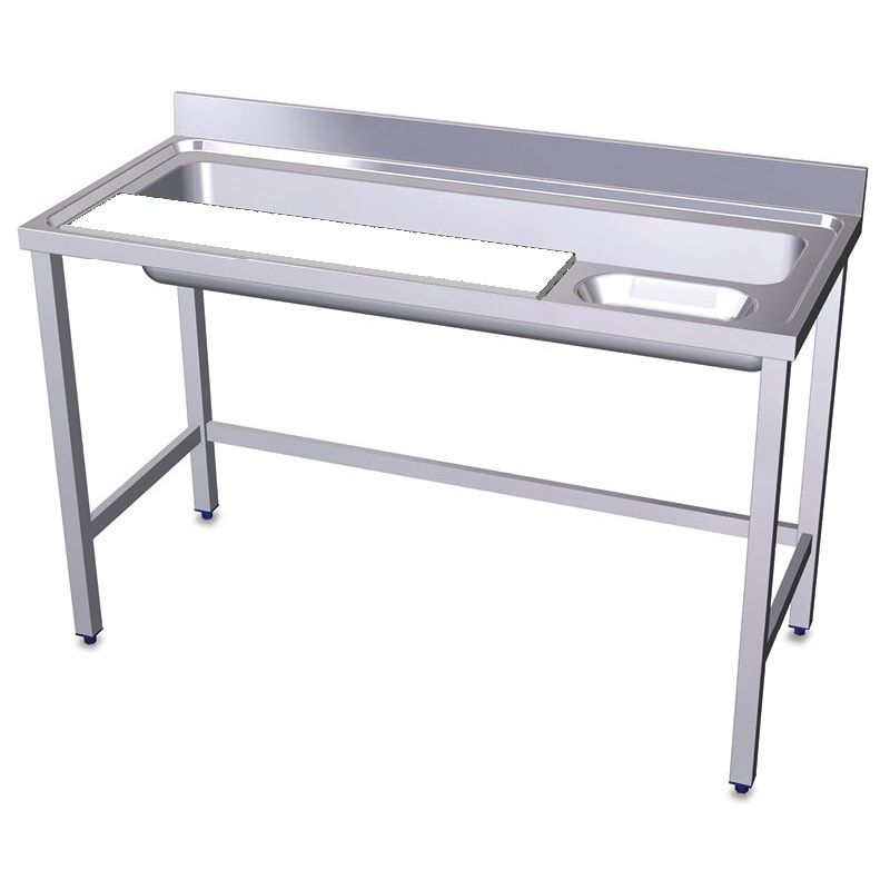Table de préparation et lavage légumes - L 1800 mm
