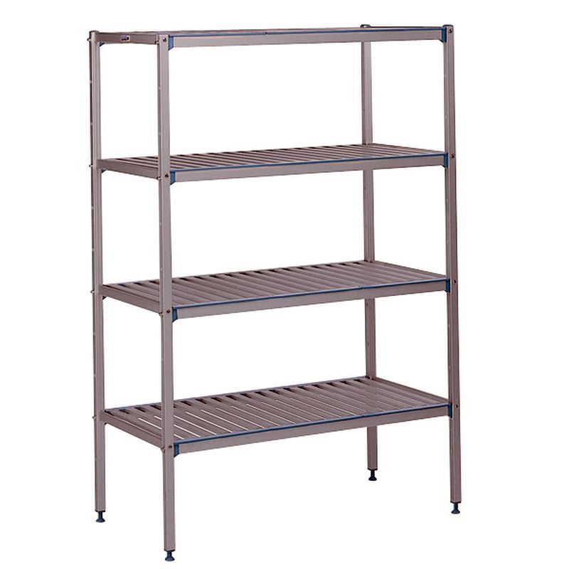 Rayonnage à clayettes aluminium anodisé