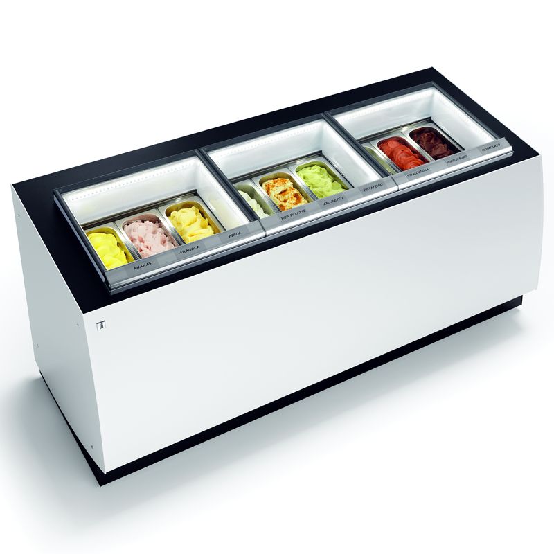 IFI - Vitrine à crèmes glacées Allure - plan incliné