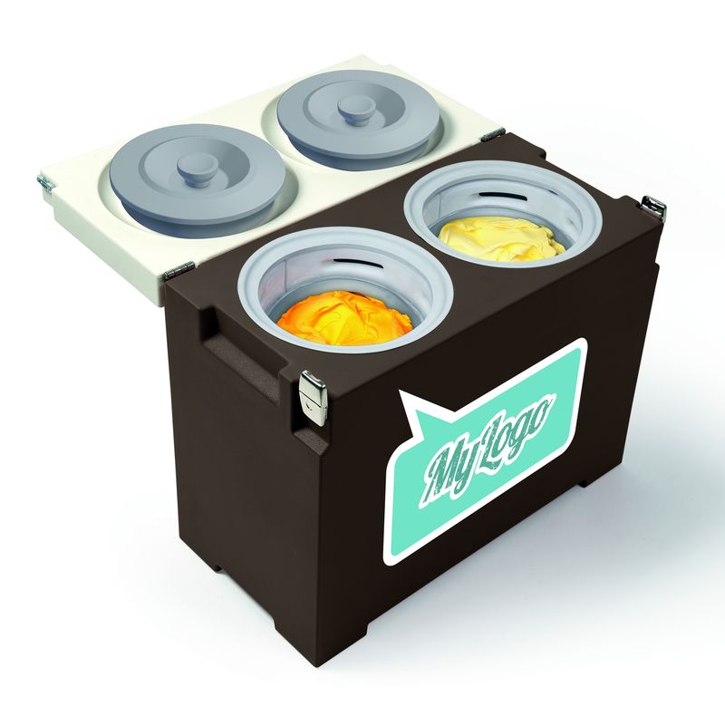 Box pour vente de crèmes glacées ambulante