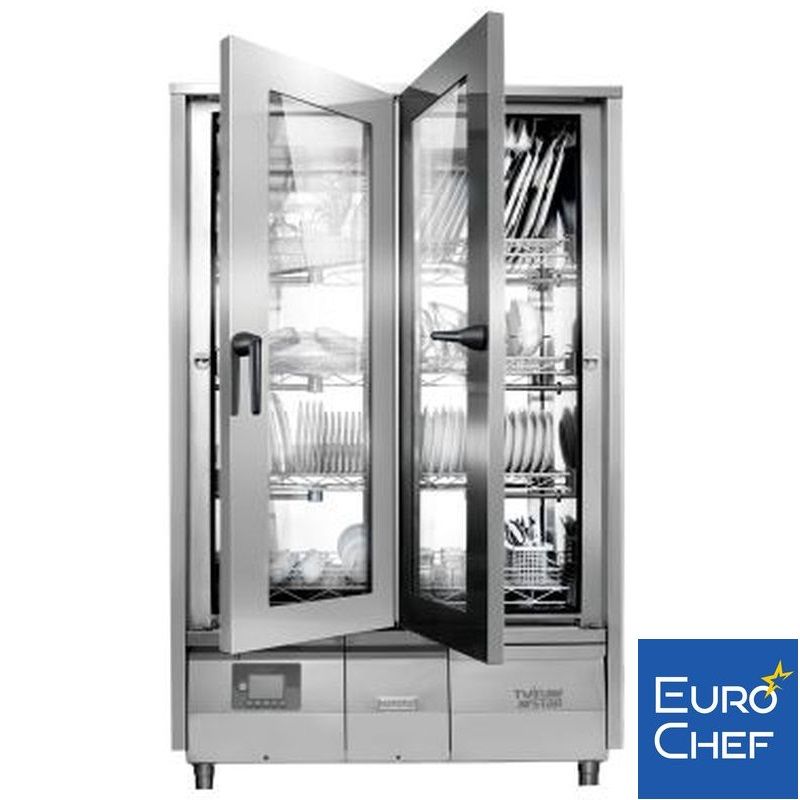 Lave vaisselle "armoire" 8 paniers - 2 portes vitrées