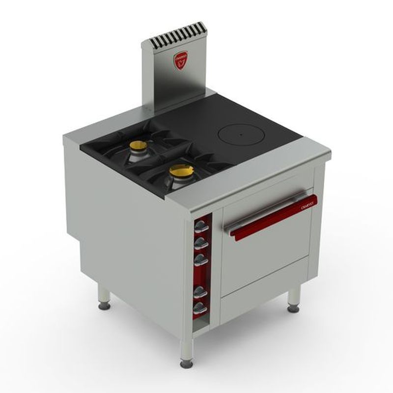CHARVET: Simple service 2 feux / 1 plaque chauffante