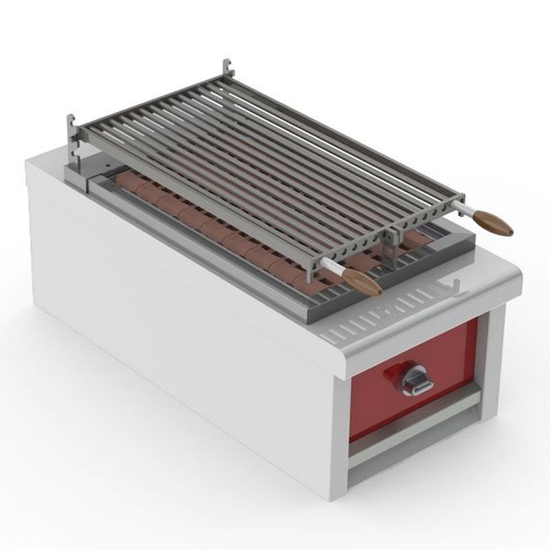 CHARVET - Annexe grill à pierres volcaniques