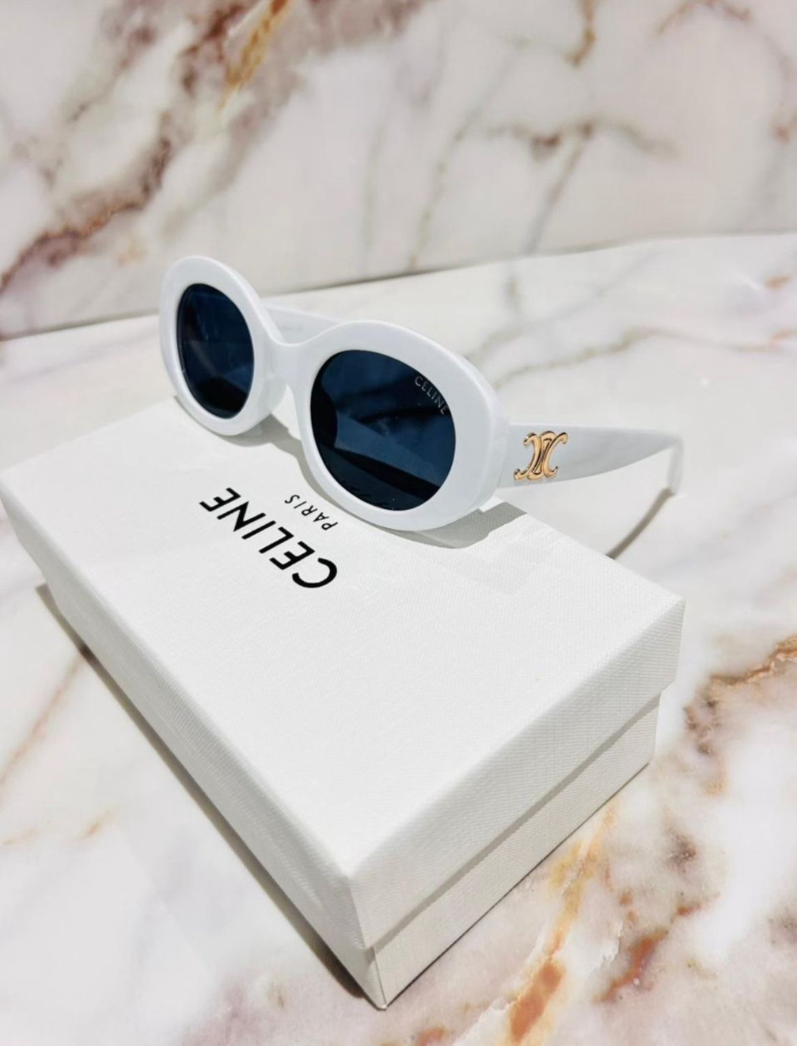 CIC Small White Sunglasses