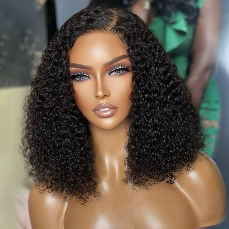 13X4 Full Frontal Super Double Drawn jerry curl Wig