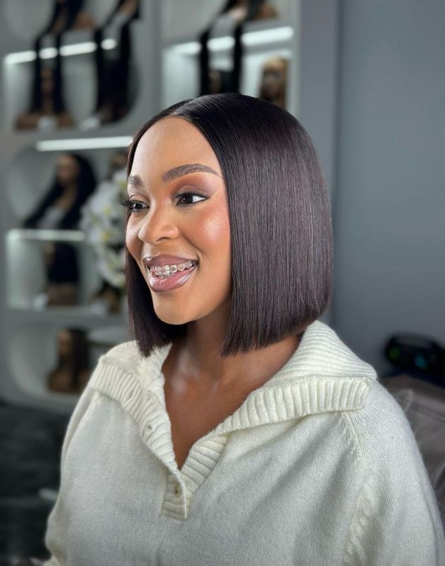 Double Drawn Bob Wig 8 Inch