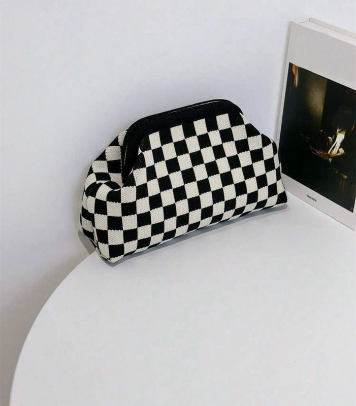 Checkers Board Clutch