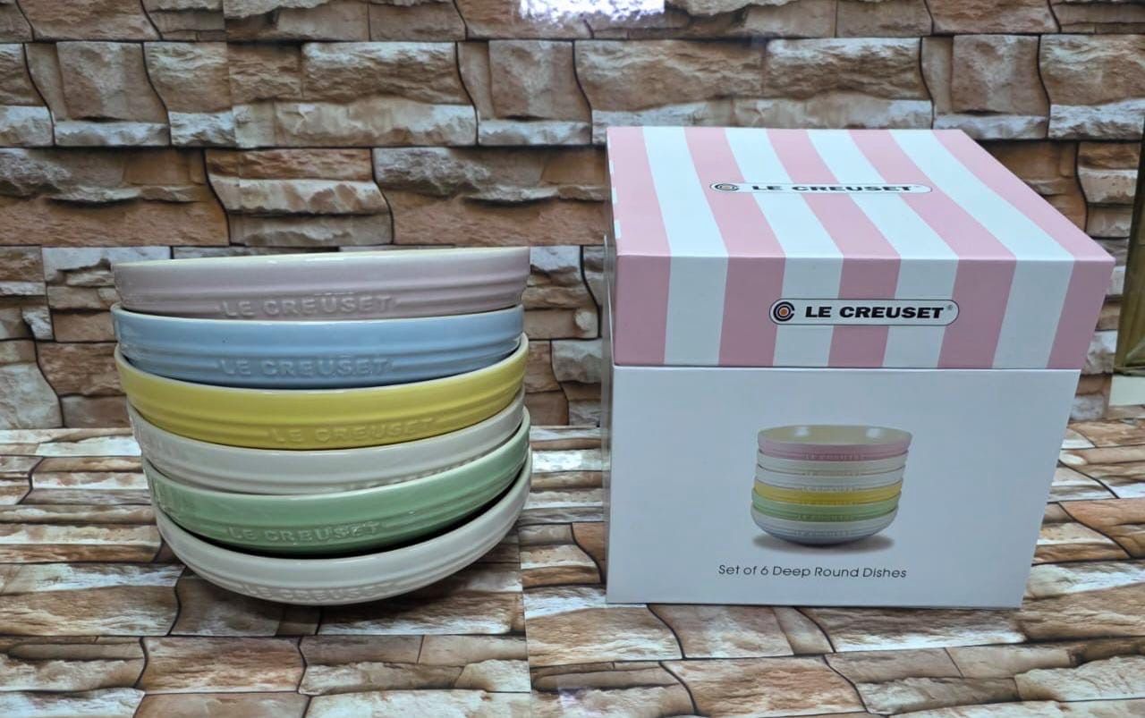 LC Set Of 6 Sorbet Pasta Bowls