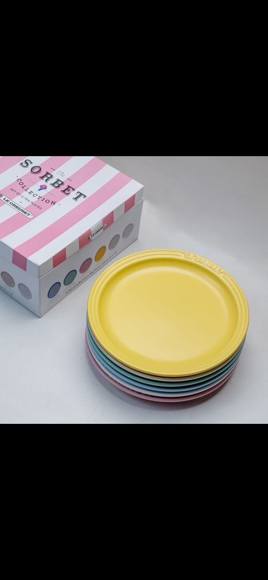LC Set of 6 Sorbet Plates