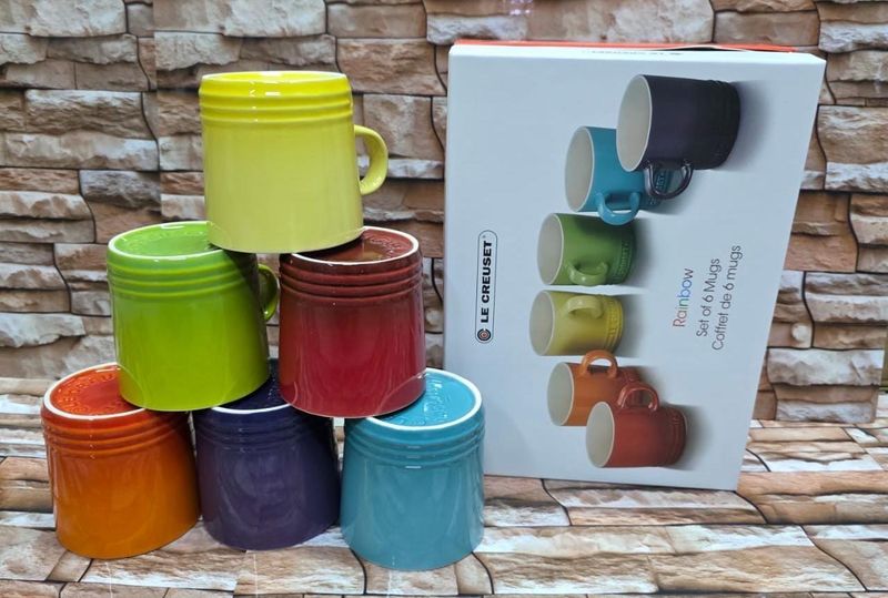 LC Set Of 6 Rainbow Mugs