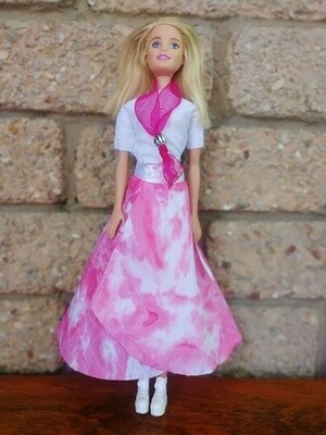 Barbie Doll Wrap-Skirt Sewing Pattern